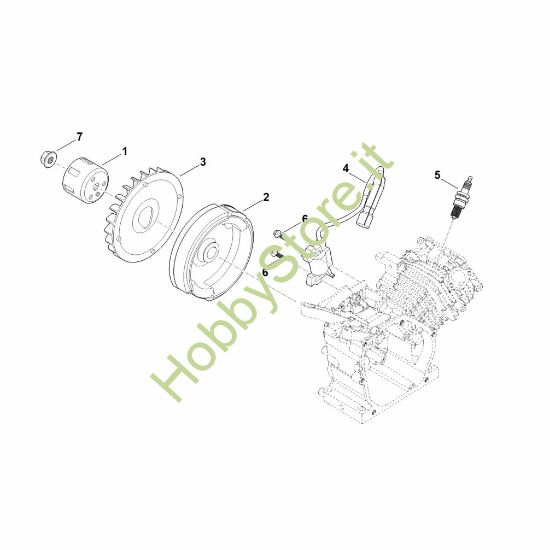 Picture of I - Sistema di accensione e volano EHC 600.0 (EHC600-0004)
